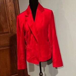 Briggs New York Vibrant Red Blazer